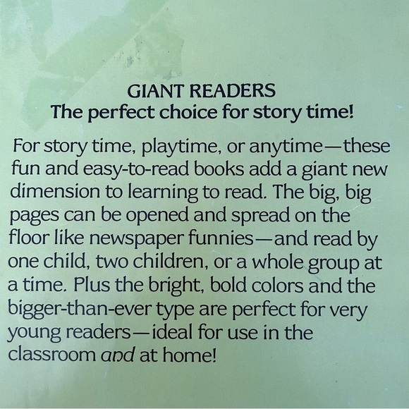 Complete 4 GIANT READERS books VINTAGE - Picture 10 of 11